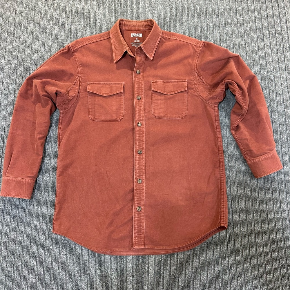 Duluth Trading Co Cotton Button Up Shirt‎